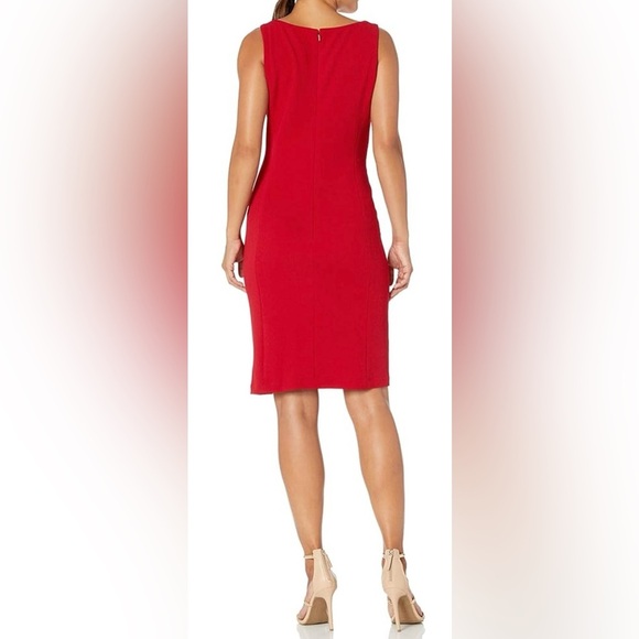 Pappagallo Brooke Red Mini Dress with Gold Accents size 10 - Picture 9 of 9